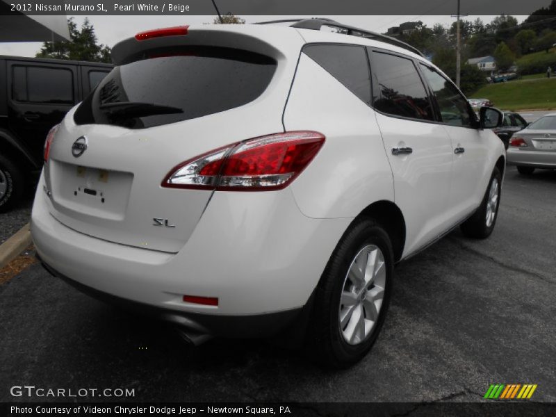Pearl White / Beige 2012 Nissan Murano SL