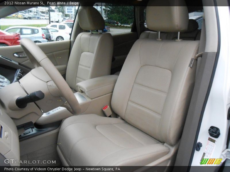 Pearl White / Beige 2012 Nissan Murano SL