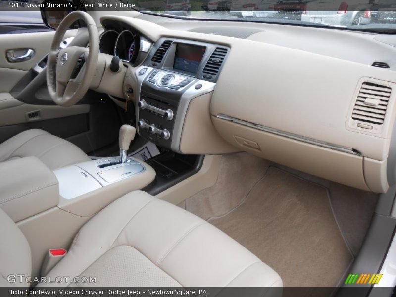 Pearl White / Beige 2012 Nissan Murano SL