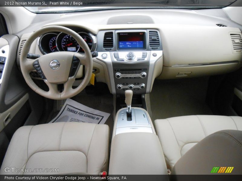 Pearl White / Beige 2012 Nissan Murano SL