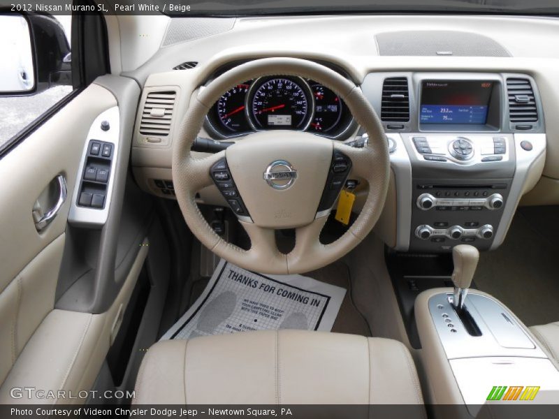 Pearl White / Beige 2012 Nissan Murano SL
