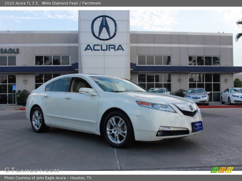 White Diamond Pearl / Parchment 2010 Acura TL 3.5