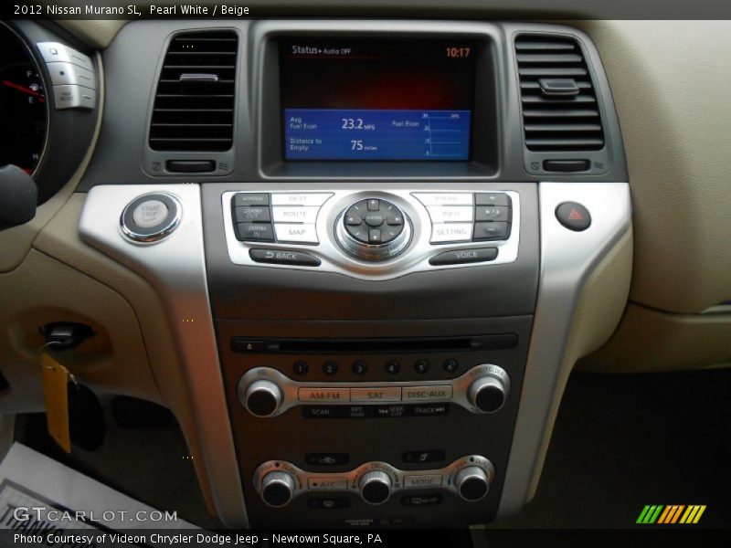 Pearl White / Beige 2012 Nissan Murano SL