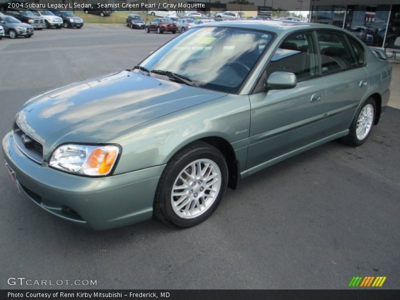 Seamist Green Pearl / Gray Moquette 2004 Subaru Legacy L Sedan