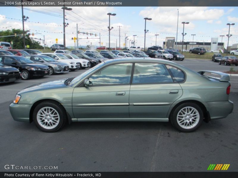 Seamist Green Pearl / Gray Moquette 2004 Subaru Legacy L Sedan