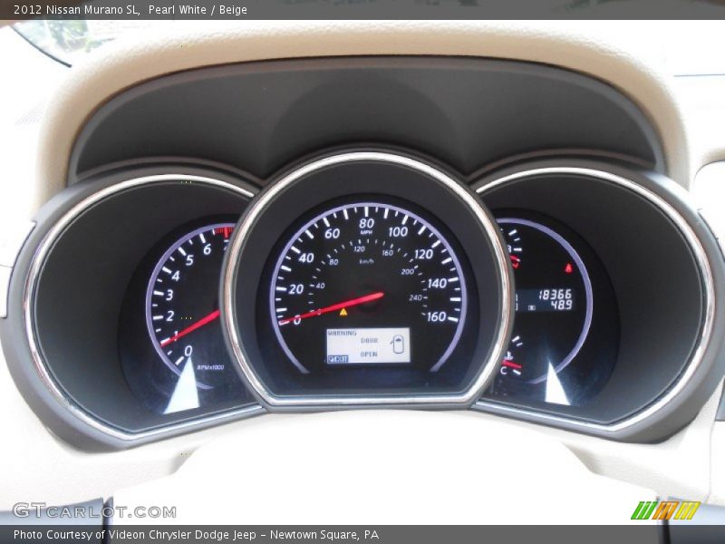 Pearl White / Beige 2012 Nissan Murano SL