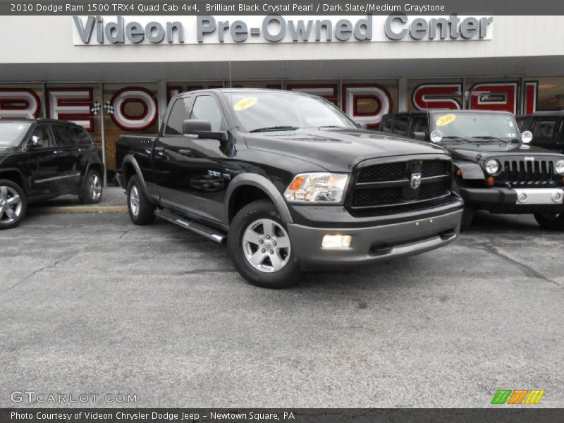 Brilliant Black Crystal Pearl / Dark Slate/Medium Graystone 2010 Dodge Ram 1500 TRX4 Quad Cab 4x4