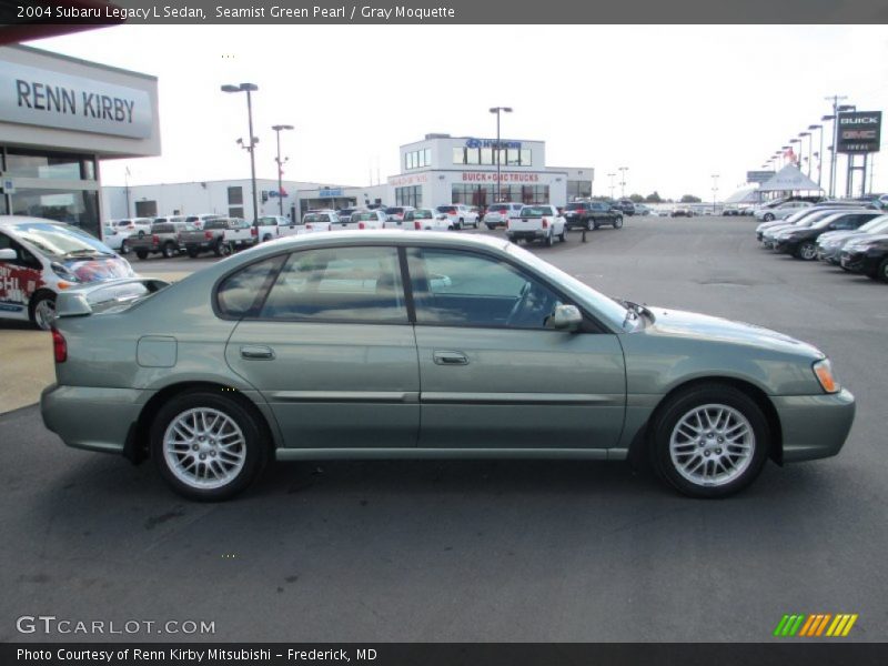 Seamist Green Pearl / Gray Moquette 2004 Subaru Legacy L Sedan