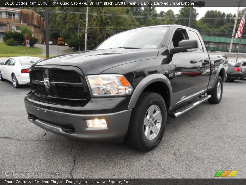 Brilliant Black Crystal Pearl / Dark Slate/Medium Graystone 2010 Dodge Ram 1500 TRX4 Quad Cab 4x4