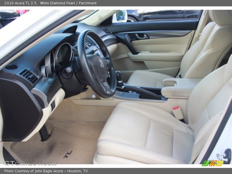 White Diamond Pearl / Parchment 2010 Acura TL 3.5