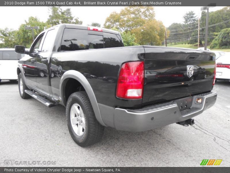 Brilliant Black Crystal Pearl / Dark Slate/Medium Graystone 2010 Dodge Ram 1500 TRX4 Quad Cab 4x4