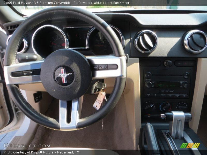 Performance White / Light Parchment 2006 Ford Mustang V6 Premium Convertible