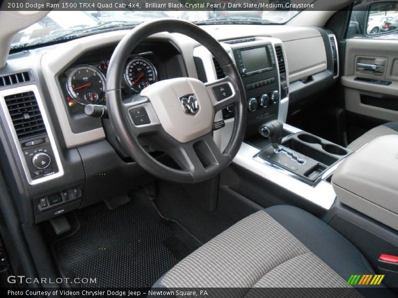 Brilliant Black Crystal Pearl / Dark Slate/Medium Graystone 2010 Dodge Ram 1500 TRX4 Quad Cab 4x4