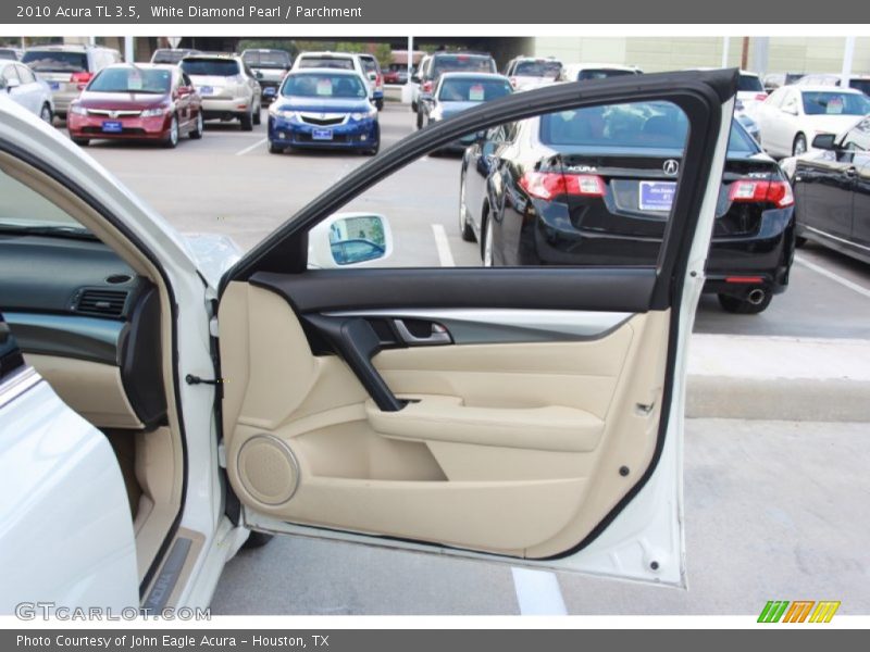 White Diamond Pearl / Parchment 2010 Acura TL 3.5