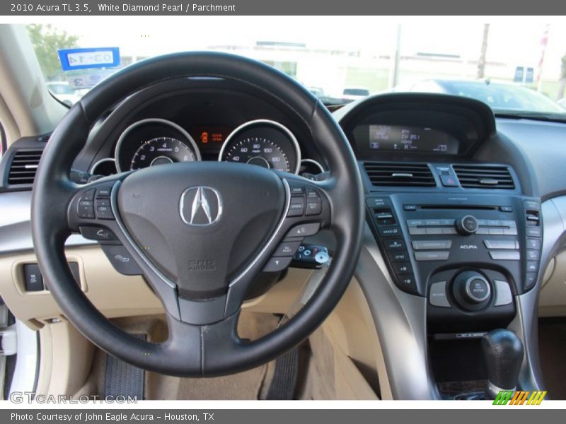 White Diamond Pearl / Parchment 2010 Acura TL 3.5
