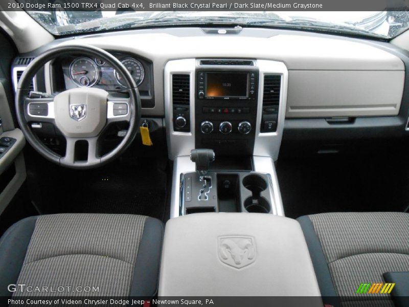 Brilliant Black Crystal Pearl / Dark Slate/Medium Graystone 2010 Dodge Ram 1500 TRX4 Quad Cab 4x4