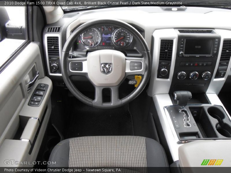 Brilliant Black Crystal Pearl / Dark Slate/Medium Graystone 2010 Dodge Ram 1500 TRX4 Quad Cab 4x4