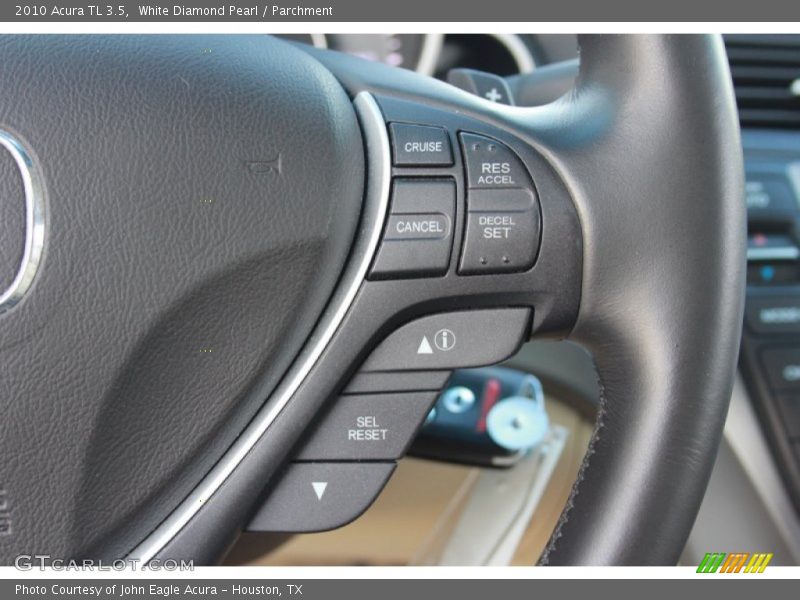 White Diamond Pearl / Parchment 2010 Acura TL 3.5