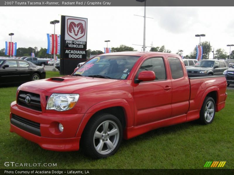 Radiant Red / Graphite Gray 2007 Toyota Tacoma X-Runner