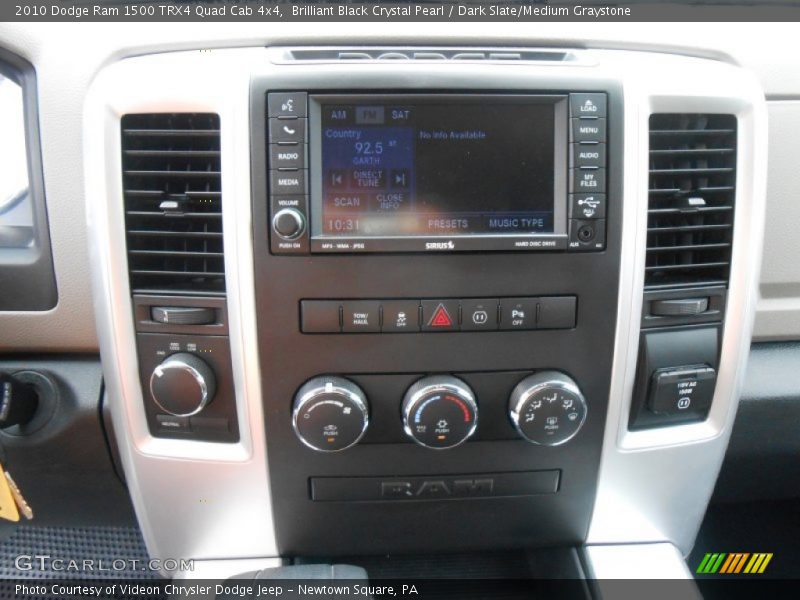 Brilliant Black Crystal Pearl / Dark Slate/Medium Graystone 2010 Dodge Ram 1500 TRX4 Quad Cab 4x4