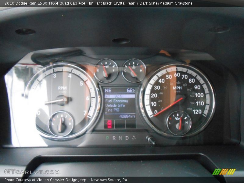 Brilliant Black Crystal Pearl / Dark Slate/Medium Graystone 2010 Dodge Ram 1500 TRX4 Quad Cab 4x4