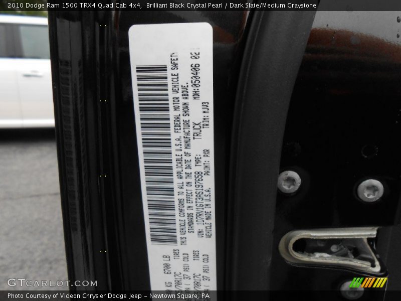 Brilliant Black Crystal Pearl / Dark Slate/Medium Graystone 2010 Dodge Ram 1500 TRX4 Quad Cab 4x4
