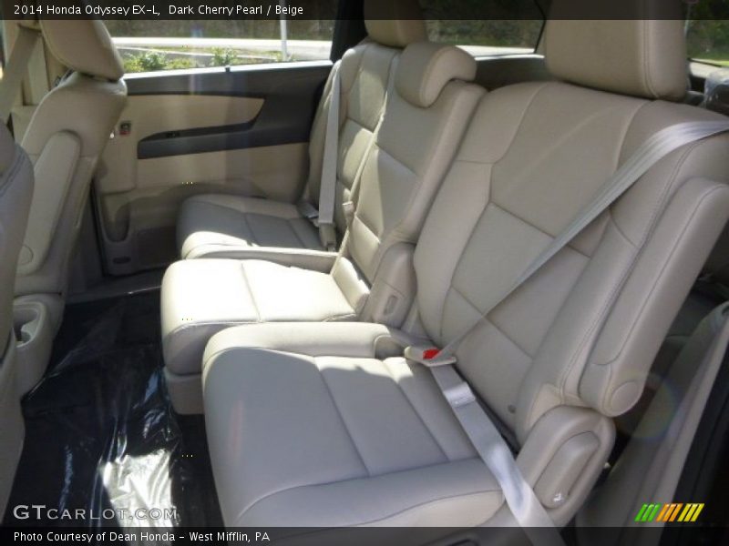 Dark Cherry Pearl / Beige 2014 Honda Odyssey EX-L