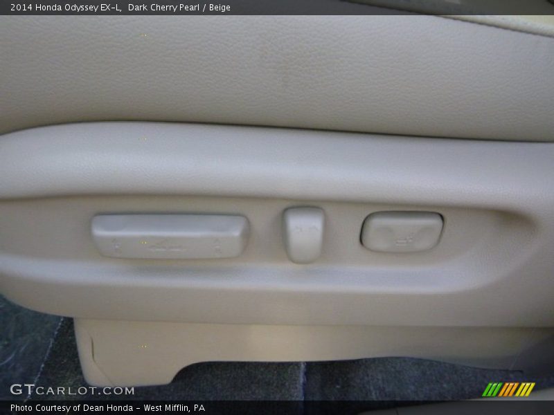 Dark Cherry Pearl / Beige 2014 Honda Odyssey EX-L