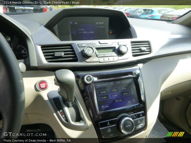 Dark Cherry Pearl / Beige 2014 Honda Odyssey EX-L