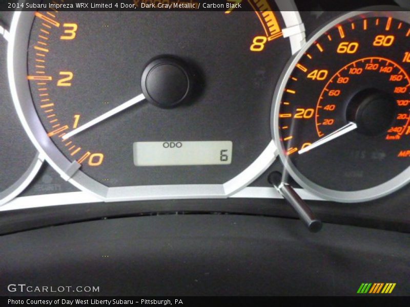 Dark Gray Metallic / Carbon Black 2014 Subaru Impreza WRX Limited 4 Door