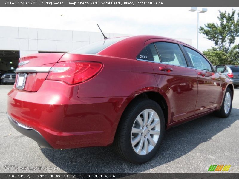 Deep Cherry Red Crystal Pearl / Black/Light Frost Beige 2014 Chrysler 200 Touring Sedan