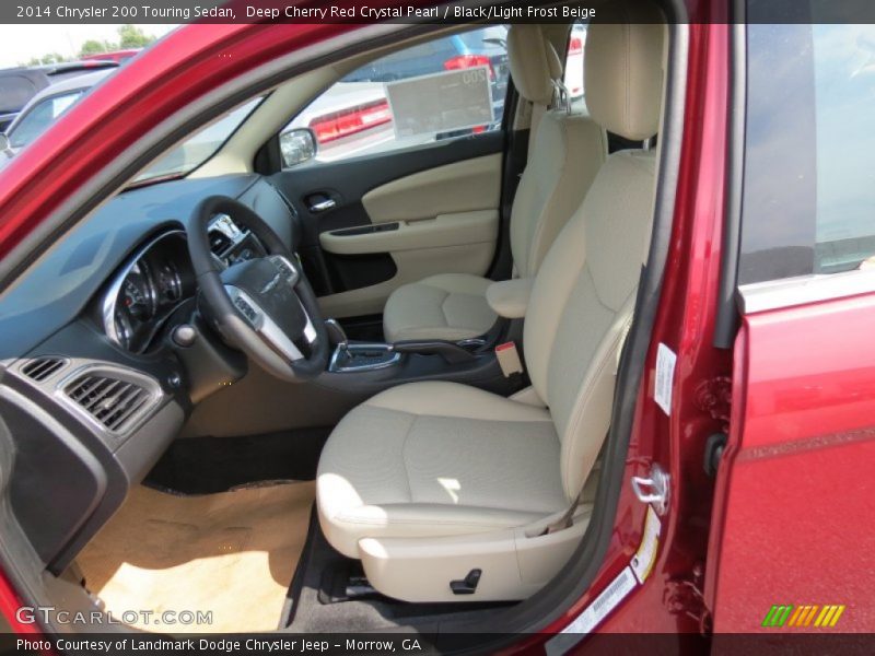 Deep Cherry Red Crystal Pearl / Black/Light Frost Beige 2014 Chrysler 200 Touring Sedan