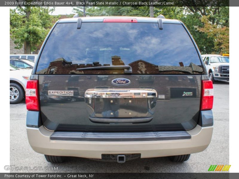Black Pearl Slate Metallic / Charcoal Black Leather/Camel 2009 Ford Expedition Eddie Bauer 4x4