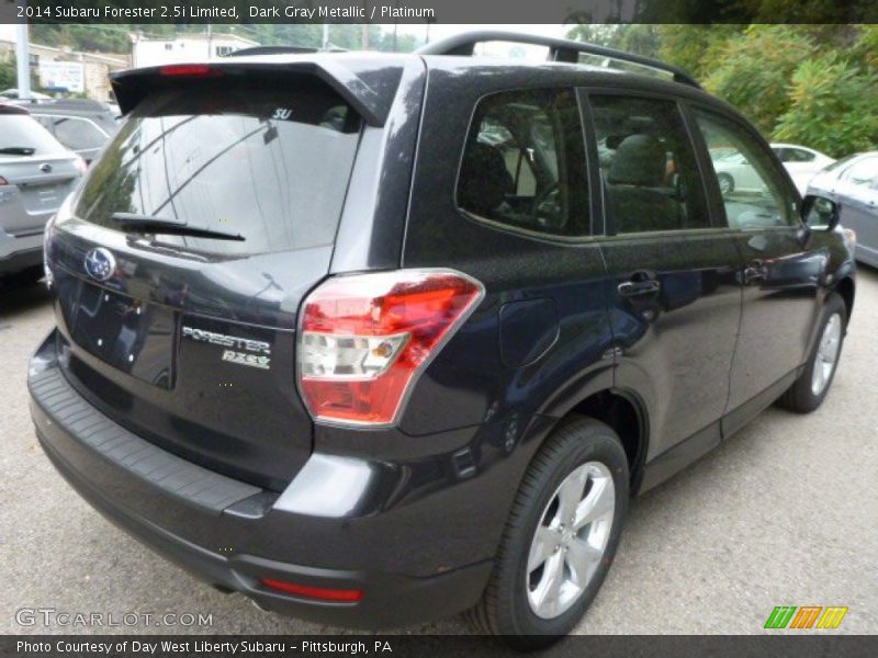 Dark Gray Metallic / Platinum 2014 Subaru Forester 2.5i Limited