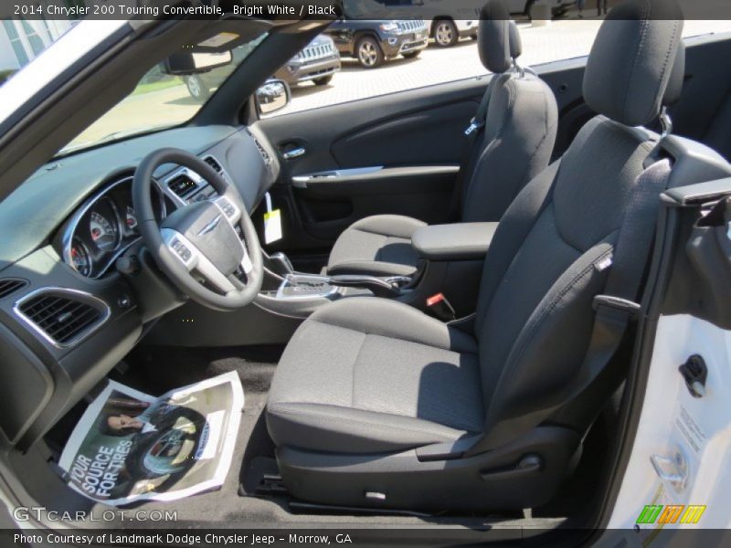 Bright White / Black 2014 Chrysler 200 Touring Convertible