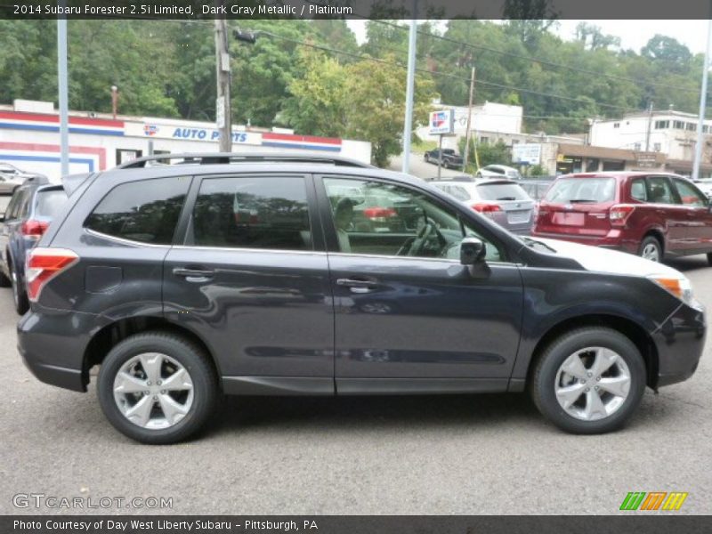 Dark Gray Metallic / Platinum 2014 Subaru Forester 2.5i Limited