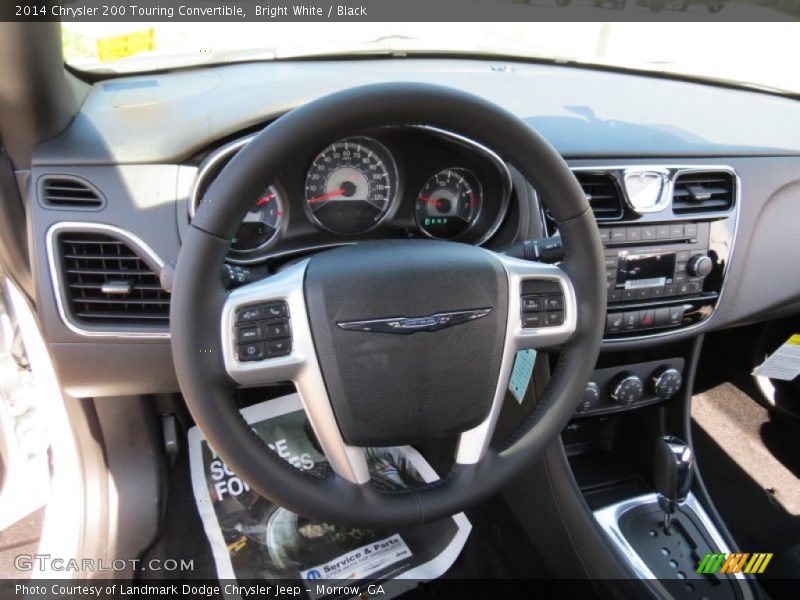 Bright White / Black 2014 Chrysler 200 Touring Convertible