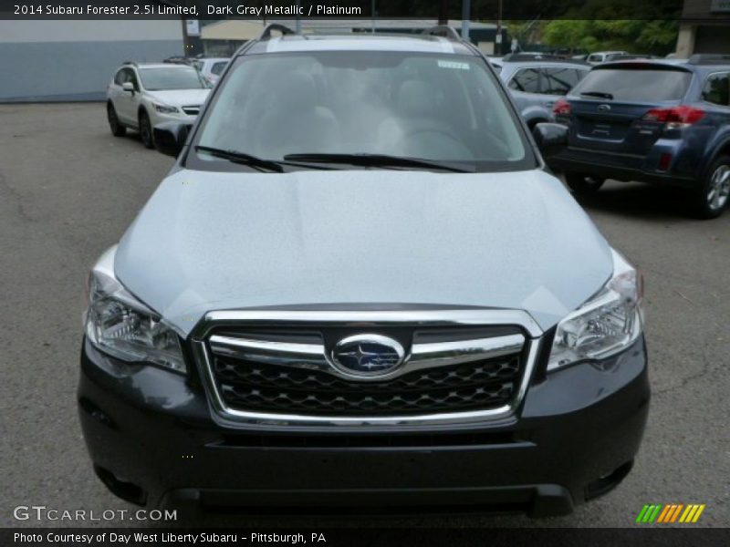 Dark Gray Metallic / Platinum 2014 Subaru Forester 2.5i Limited