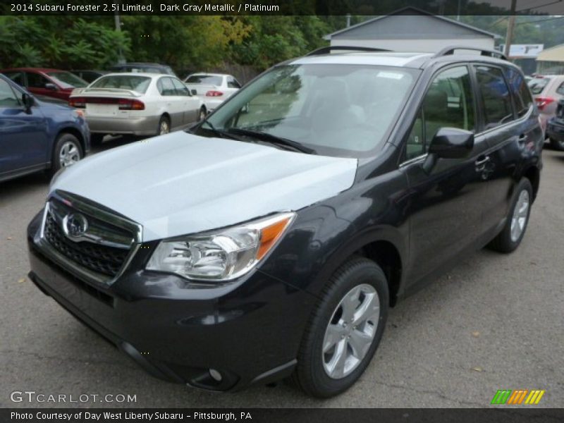 Dark Gray Metallic / Platinum 2014 Subaru Forester 2.5i Limited