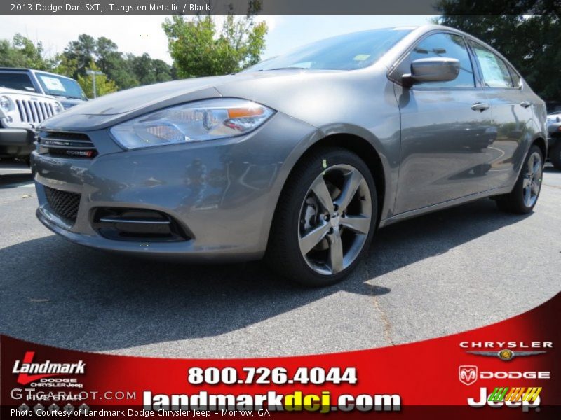 Tungsten Metallic / Black 2013 Dodge Dart SXT