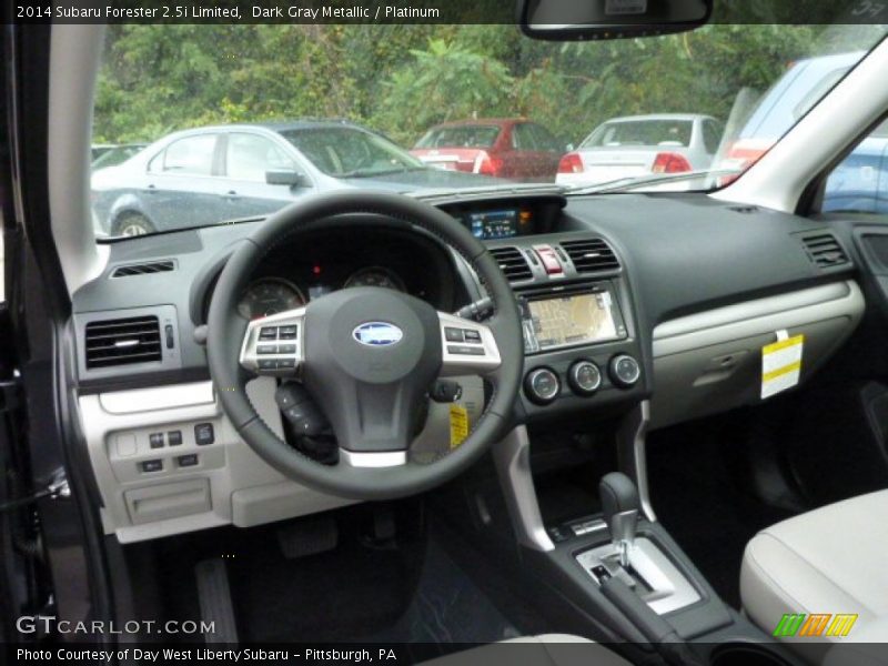 Dark Gray Metallic / Platinum 2014 Subaru Forester 2.5i Limited