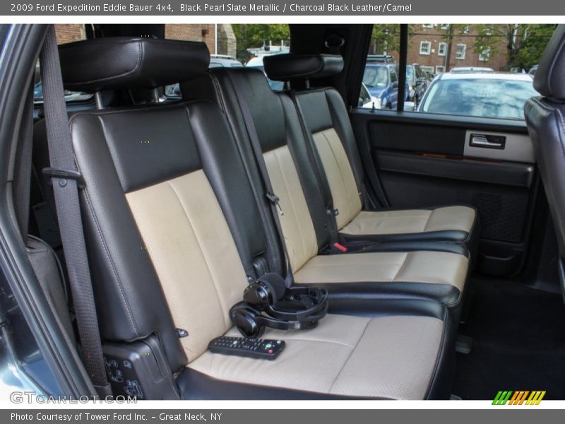 Black Pearl Slate Metallic / Charcoal Black Leather/Camel 2009 Ford Expedition Eddie Bauer 4x4