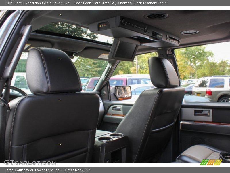 Black Pearl Slate Metallic / Charcoal Black Leather/Camel 2009 Ford Expedition Eddie Bauer 4x4