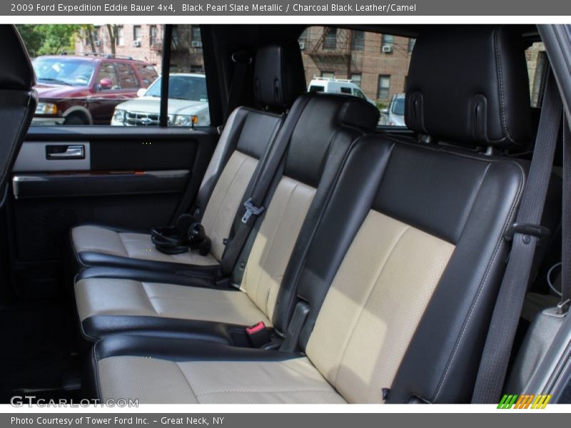 Black Pearl Slate Metallic / Charcoal Black Leather/Camel 2009 Ford Expedition Eddie Bauer 4x4