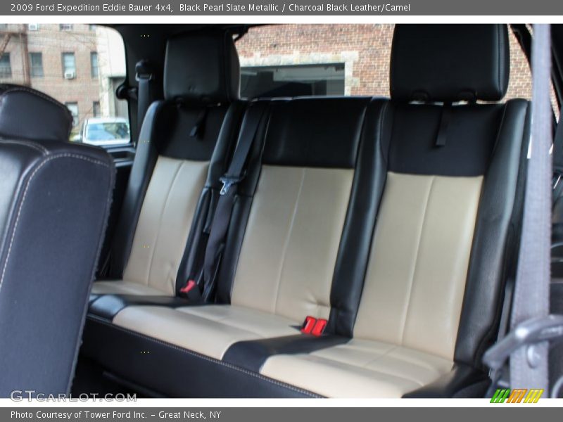 Black Pearl Slate Metallic / Charcoal Black Leather/Camel 2009 Ford Expedition Eddie Bauer 4x4