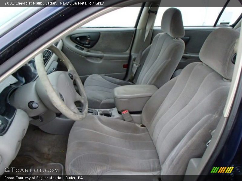 Navy Blue Metallic / Gray 2001 Chevrolet Malibu Sedan