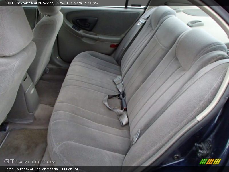 Navy Blue Metallic / Gray 2001 Chevrolet Malibu Sedan