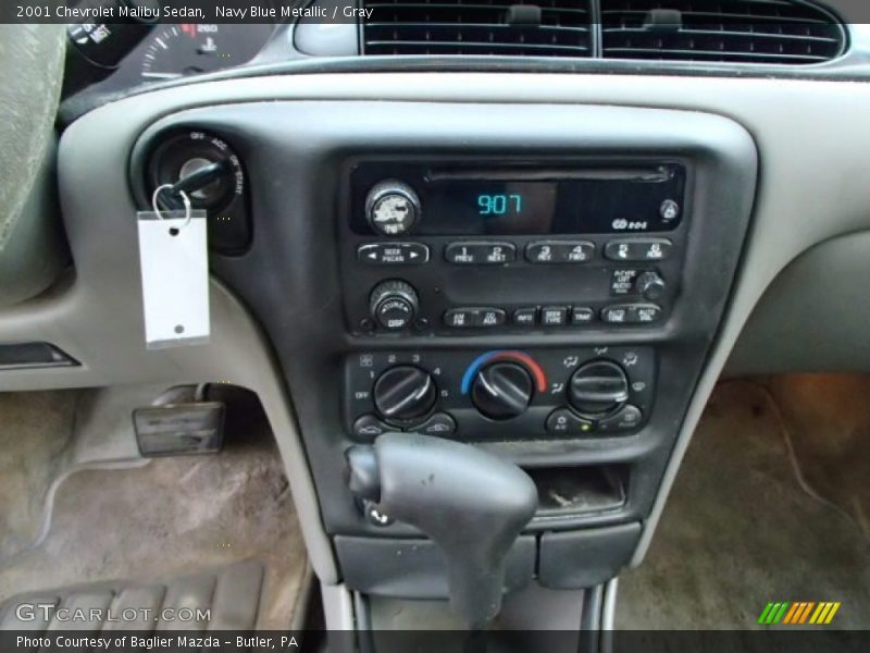 Navy Blue Metallic / Gray 2001 Chevrolet Malibu Sedan