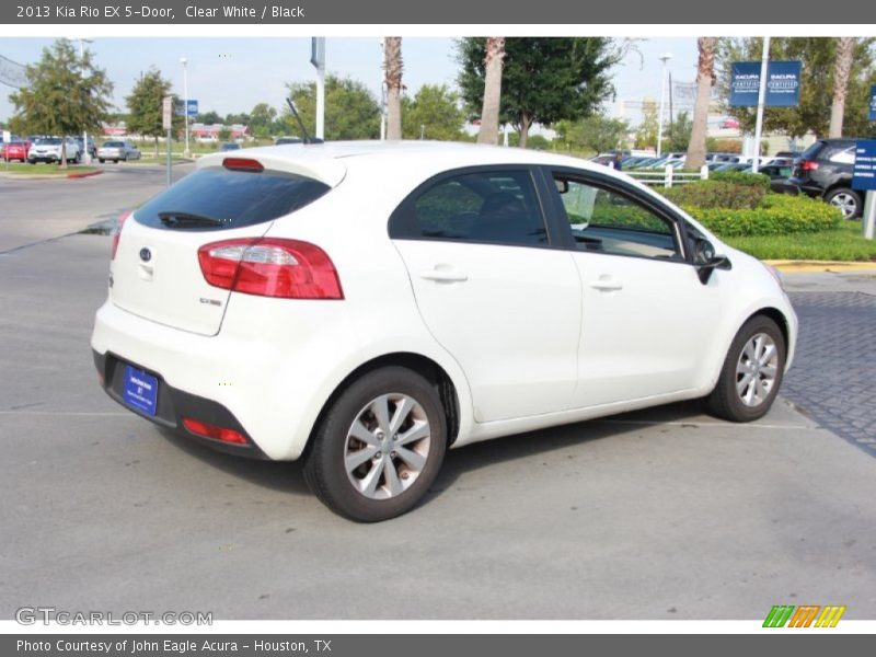 Clear White / Black 2013 Kia Rio EX 5-Door