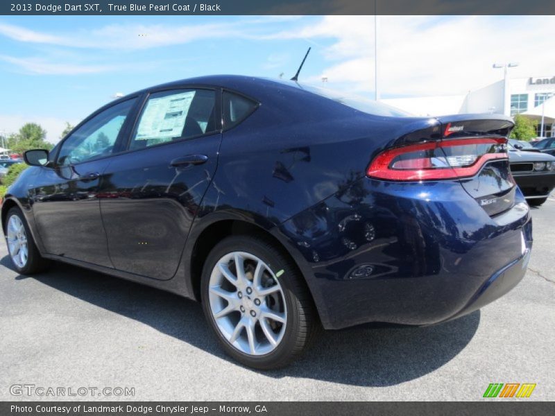 True Blue Pearl Coat / Black 2013 Dodge Dart SXT